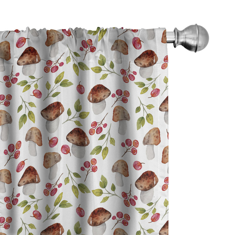 Mushroom Semi-Sheer Rod Pocket Sliding Panel, 28" x 63"