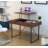 Lalma Adjustable Metal Base Writing Desk with Power Outlet