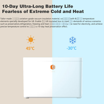 30Qt U8pro Camping Cooler With - Quality Vacuum And , 10 Day Cold Preservation, Good For Exploration Sports, High Capacity Interior Space Insulation Heat Suitable Camping, Plastic