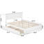 Astley Wood Platform Bed with Panel Footboard and Trundle-302087023-302087021