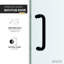 Porte de baignoire coulissante simple sans cadre avec garde-raz-de-marée L 59 - l 60 po x H 62 po Raymore-55412944
