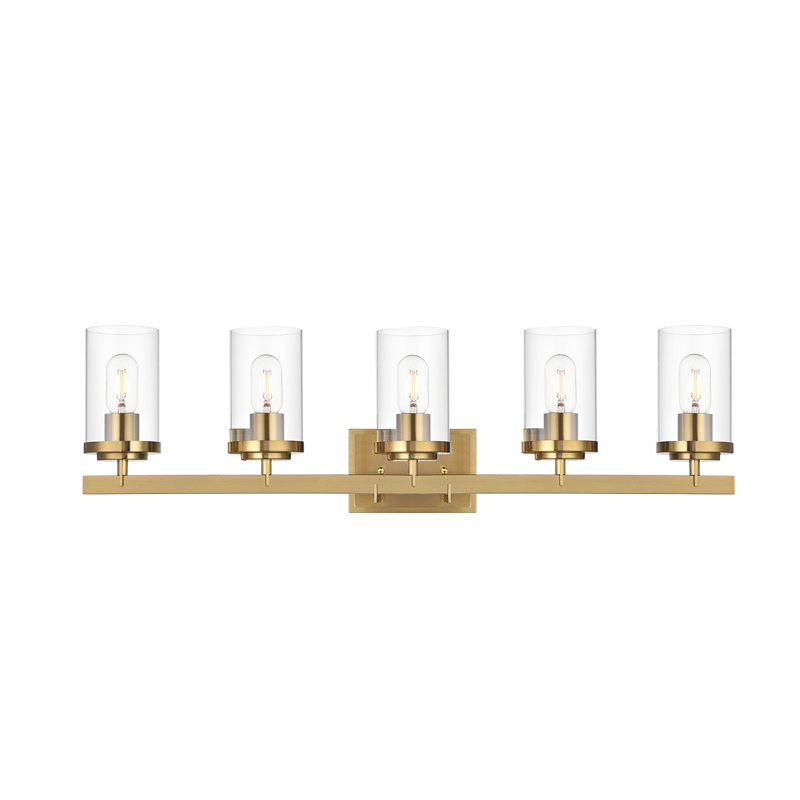 Carmen 5 - Light Dimmable Vanity Light, Brushed Brass
