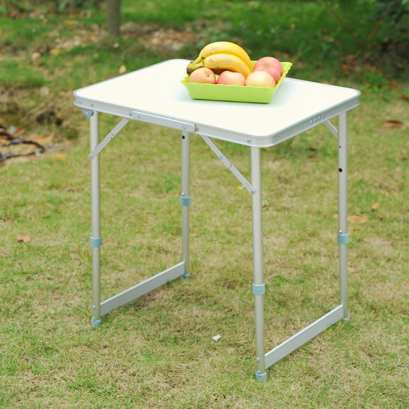 Folding Camping Table With Height Adjustability, Lightweight Portable Table With Carry Handle, Outdoor Folding Table Camping Accessories