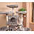 Lima Pet Heavy Duty Carpet 68 Inch Multi-Level Cat Tree Condos and Scratching Posts Included-331331325