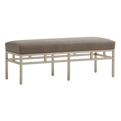 Banc en cuir véritable Lucca