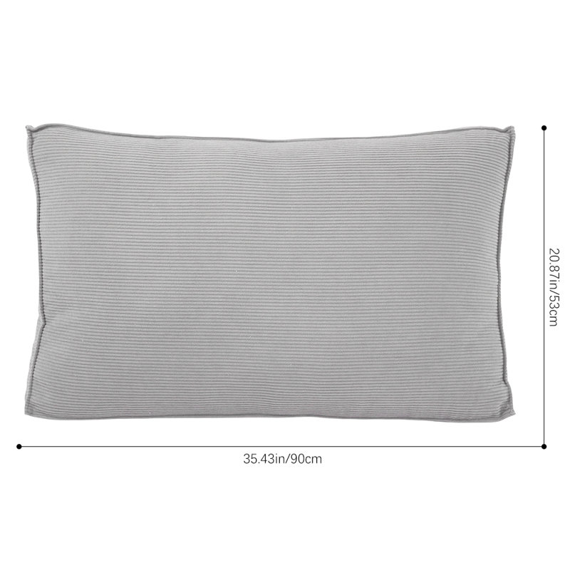 Cotton Backrest Cushion, Grey