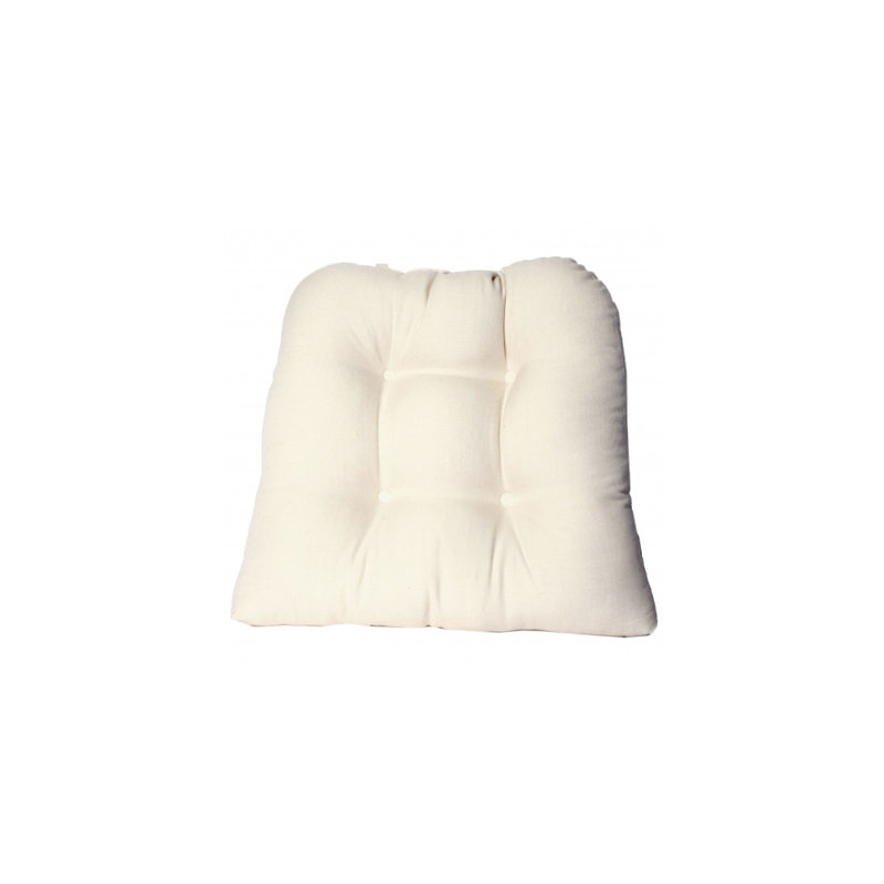 Outdoor 4'' Dining Chair Chair Pad, Natural