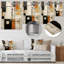 Art moderne moderne abstrait orange et beige-805700743-805701497