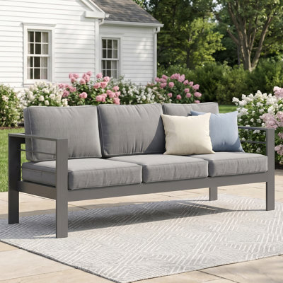 Brandtley Aluminum Patio Sofa