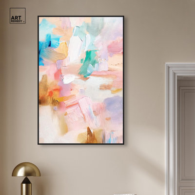 Toile rose quartz II par Art Remedy