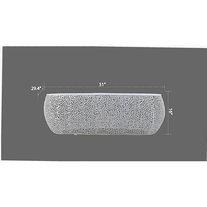 Table basse ovale blanche