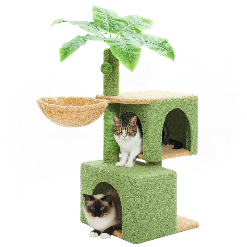 43.4'' Cats Cactus Cat Tree With 2 Large Cat Condos