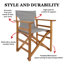 Chaise de réalisateur pliante en bois massif-107381822
