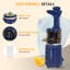 Caynel Compact Small Cold Press Juicer, Slow Masticating Juicer Machine With 1.77" Extra Wide Inlet Funnel For Fruits And Vegetables-100478103