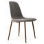 Chaise d'appoint rembourrée avec pieds en métal Jozwiak (ensemble de 4)-421713040