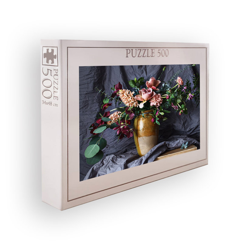 500 pièces en carton, 100% carton, 500 pièces, 18,9 x 13,4 pouces | Taille de la boîte: 13,2 po x 9,1 po x 2,0 po | Parfait pour le plaisir et la détente en famille, pièces durables de haute qualité pour un assemblage facile, cadeau idéal pour les amateurs de casse-tête