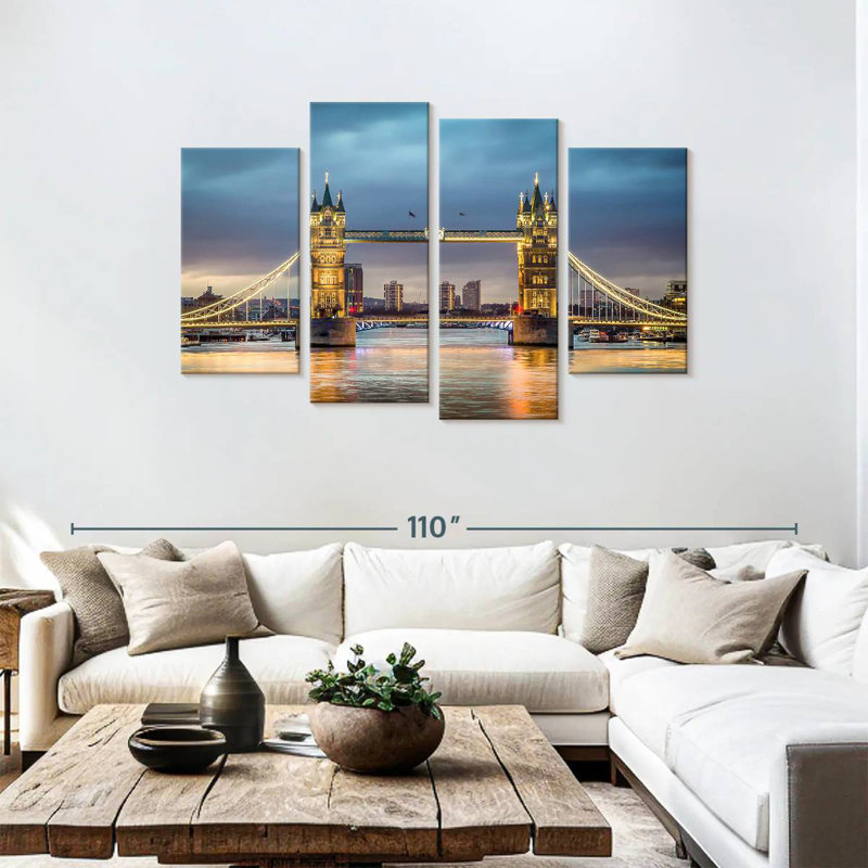 Lilie Bright Tower Bridge, 48" H x 75" W