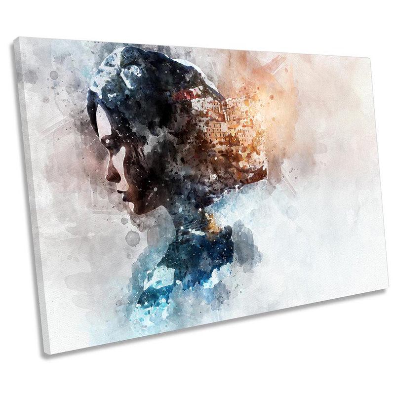City Hair Beauty Modern - Wrapped Canvas Print, 30.5cm H x 45.7cm W x 2cm D