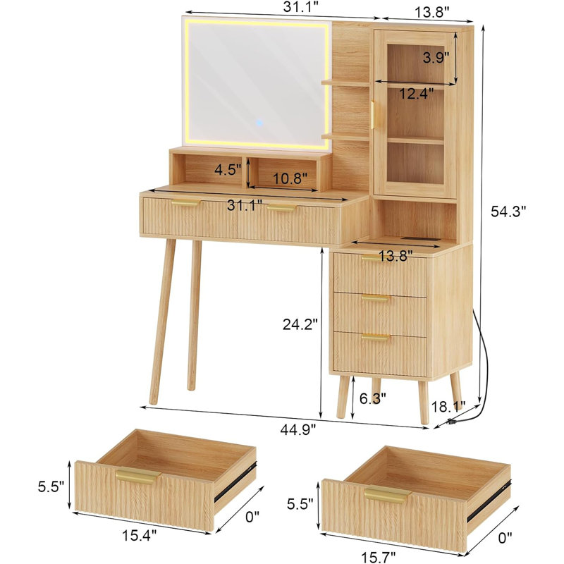 Dressing Table with Mirror