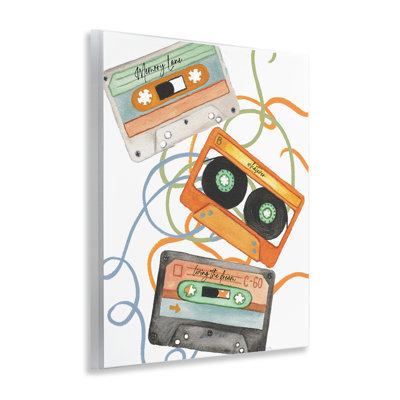 Cassette Mix Tapes Trio, plaque murale, conception par Elizabeth Medley