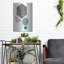 «Deco Grey Marbleon» par Sabrina Balbuena, art mural en métal Corrigan Studio®