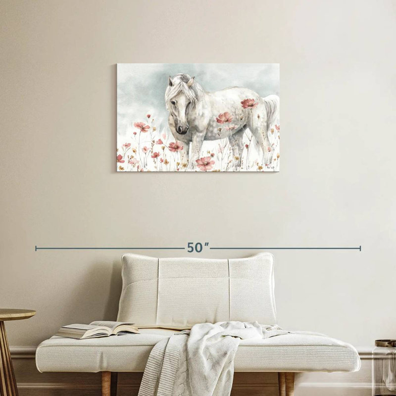 Brampt, superbe cheval sauvage I, H 20 po x l 30 po