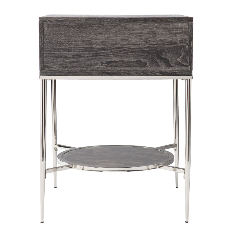 Waltenson 19.25'' W Metal Nightstand