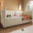 Upholstered Twin Size Daybed, Hydraulic Storage Twin Bed Frame With USB & Type-C Charging (Without Mattress)-1048567073
