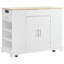 Îlot de cuisine cannelé avec armoire de rangement pour poubelle-871964032