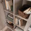 Armoire de rangement, finition brune