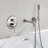 7.3" Solid Brass Single Handle Wall Mounted Roman Tub Faucet with Handheld Shower-106256518