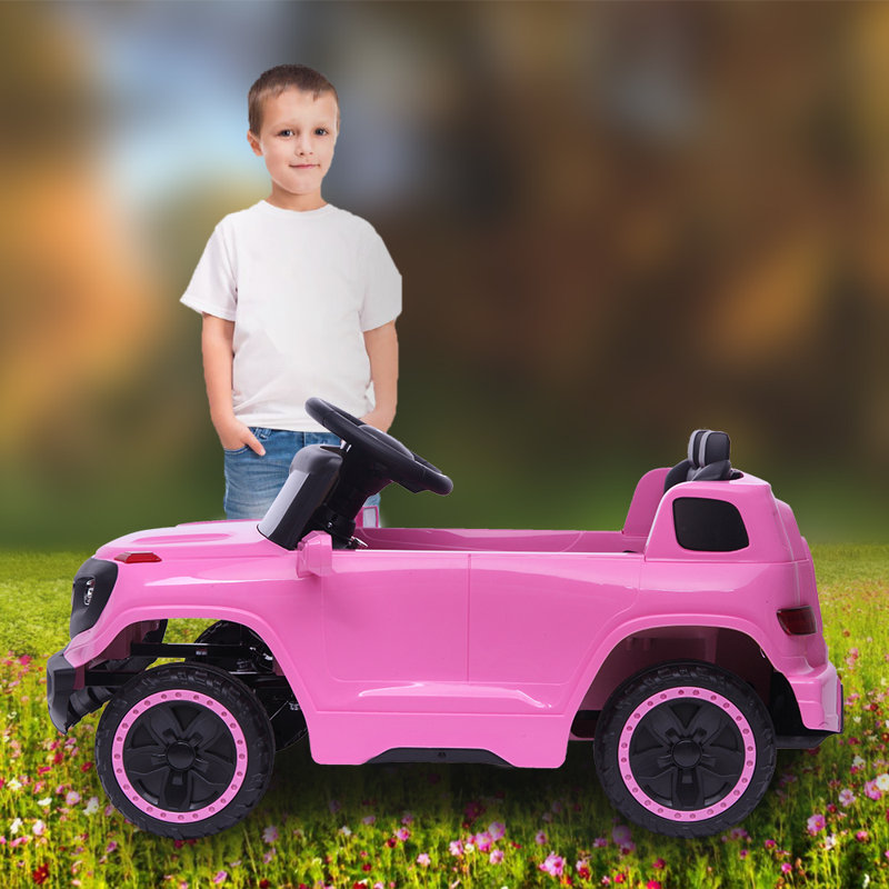 Pink 6V Kids Ride-On Truck with Remote Control