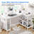L Shaped Computer Desk with Storage & Power Outlet-2080662804
