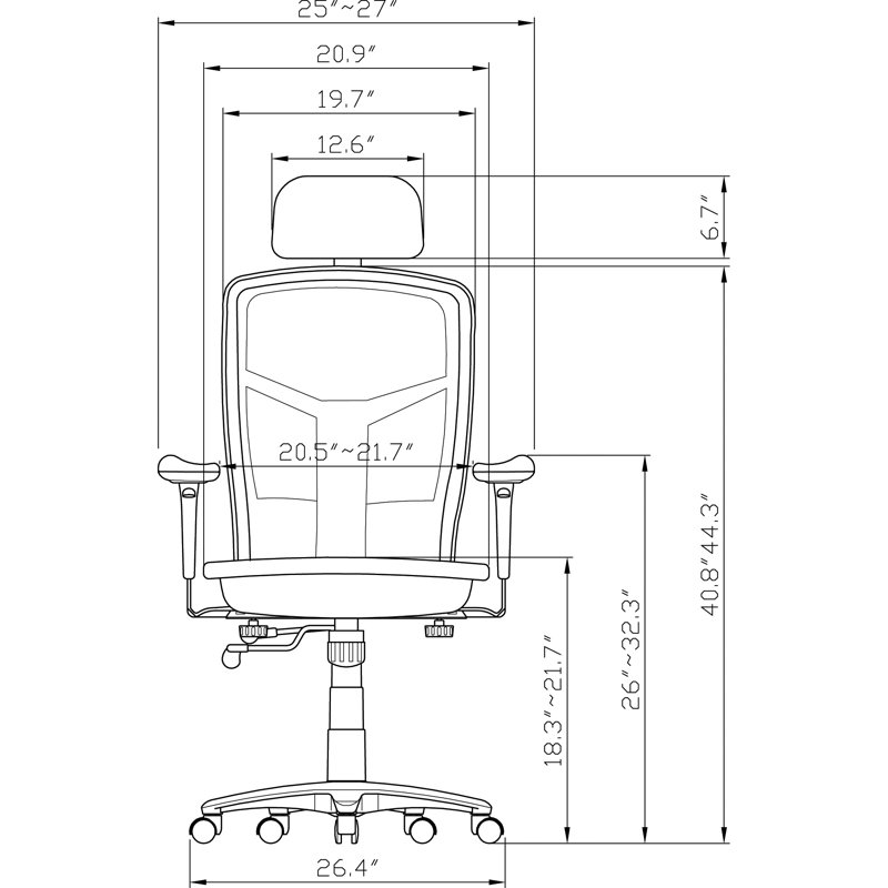 86000 Series Task Chair with Headrest
