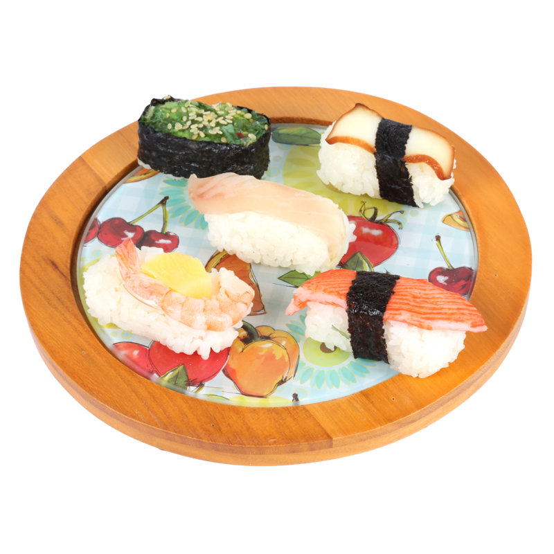 Extrait rond en verre trempé fruit
