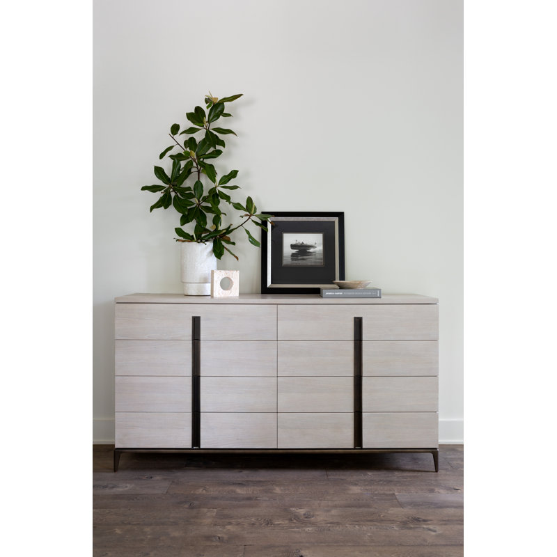 Maren Double White Dresser with Dovetail Drawers
