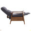 Fauteuil à cadre en bois, fauteuil d'appoint moderne pour le salon-2020912186
