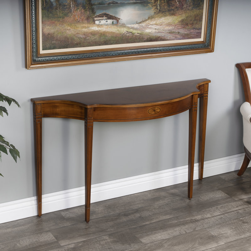 Ameriana Solid Wood End Table, 32" H x 54" W x 15" D, Olive Ash Burl