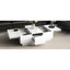 Table basse avec 2 grands compartiments de rangement cachés, table de cocktail extensible avec 2 tiroirs, table centrale ultrabrillante avec plateau coulissant pour le salon, 39,3 po x 21,6 po