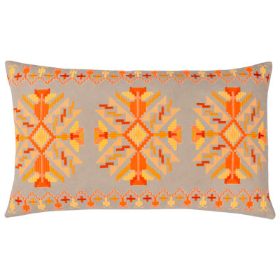 Kalina Geometric Rectangular Throw Cushion