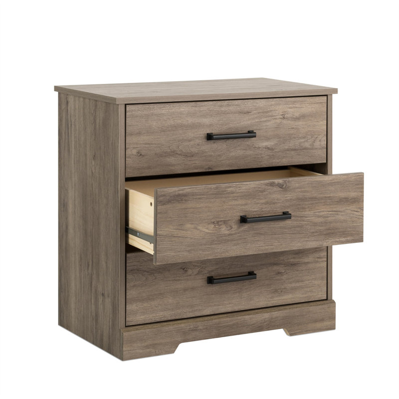 Sholanda 3 - Drawer End Table, Rustic Brown
