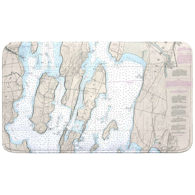 Tapis de bain North Hero Island, VT, L 30 po x l 18 po
