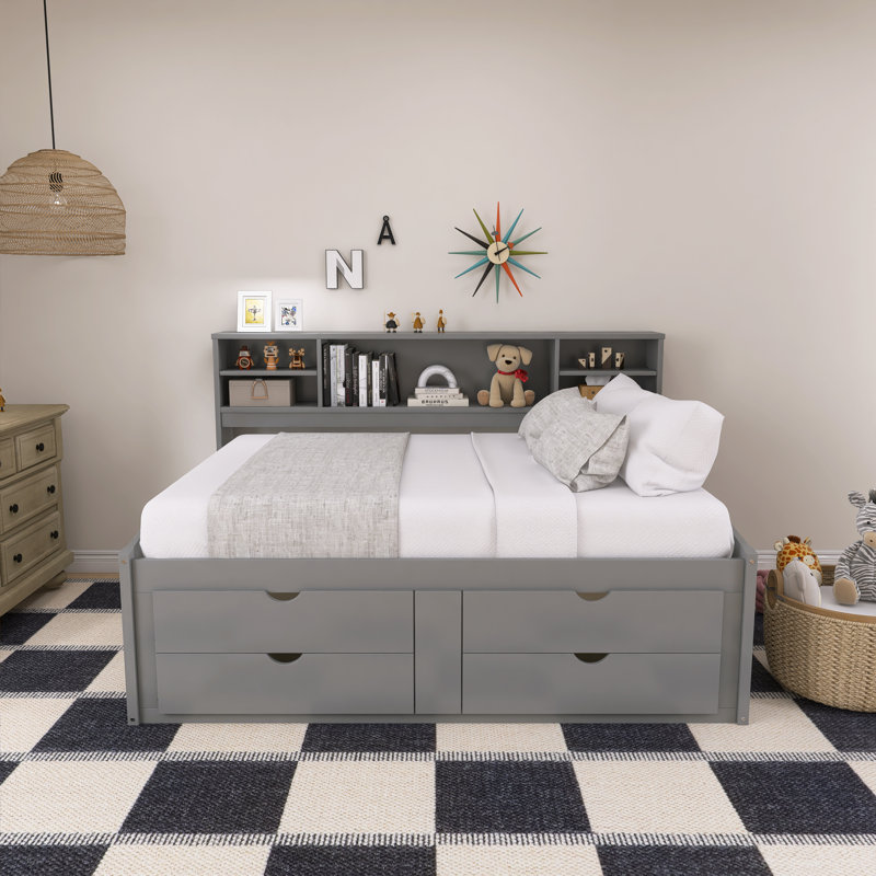 Lit de jour pour enfant Janyra, gris