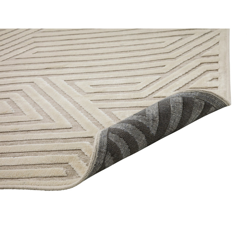 Tapis d'intérieur rectangulaire à motif abstrait, Rectangle 5 pi 3 po x 7 pi 6 po