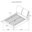 Grand lit plateforme gris anthracite Brewster