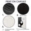 Équilibre, noir, blanc, Minimal Concentric - impression d'art mural paysage minimaliste-217848890-217848885