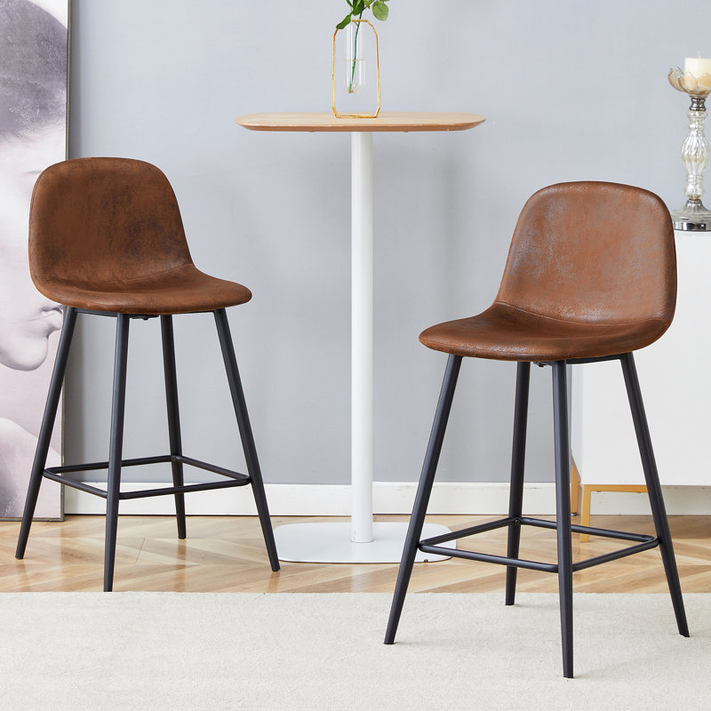 Ensemble de chaises de bar Techno-Fabric - deux pièces, confort stable. Conception réfléchie du dossier arrondi, convenant à une utilisation dans les bars, les salons, les bars et autres espaces. Plusieurs couleurs disponibles.