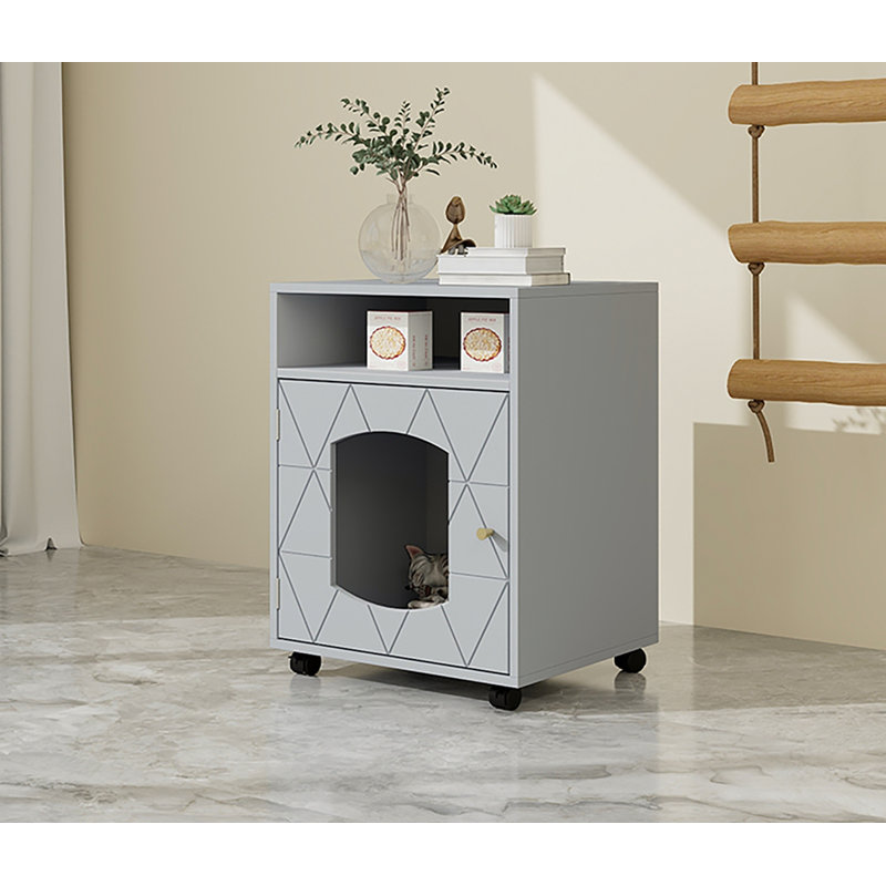 Maison pour chat avec table de bout