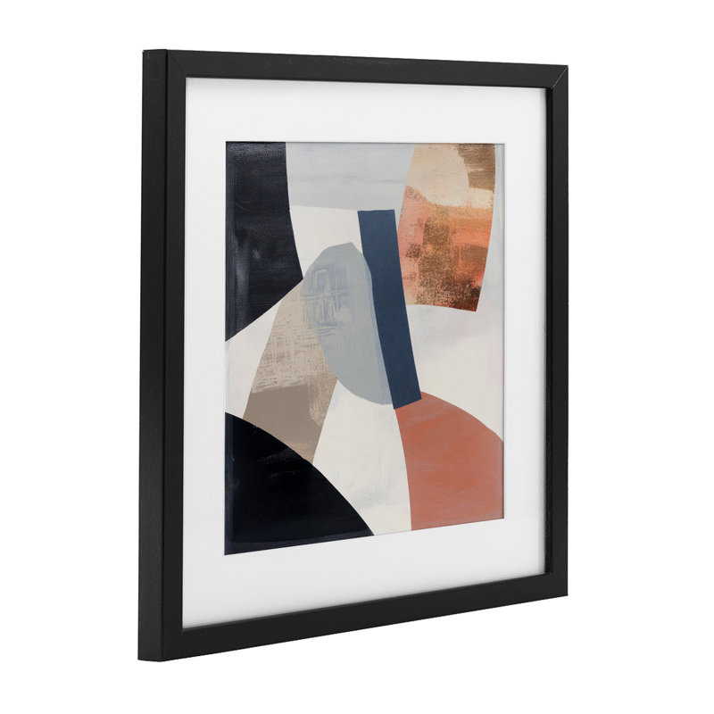 «Fragmented Abstract Arrangement», reproduction encadrée sous verre, conception de Mona Grace, H 13 po x l 13 po