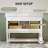 48" Fully Assembled Single Bathroom Vanity with 4 Drawers, Shelf and Engineered Marble Top,White-123126451